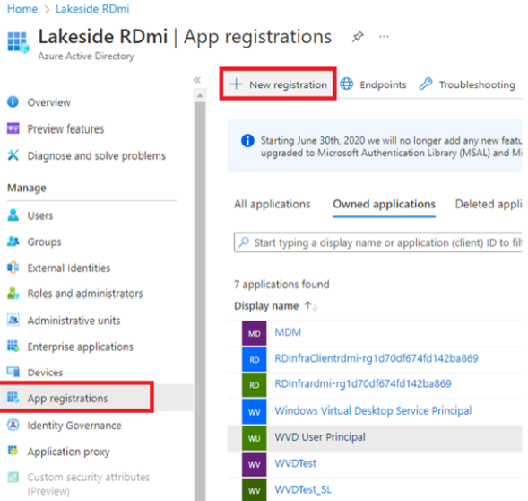 Azure App Registrations